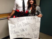 La Center High senior Ibrahim Ahmad strapped fake explosives around his waist this week as part of a stunt to ask a girl to Prom.