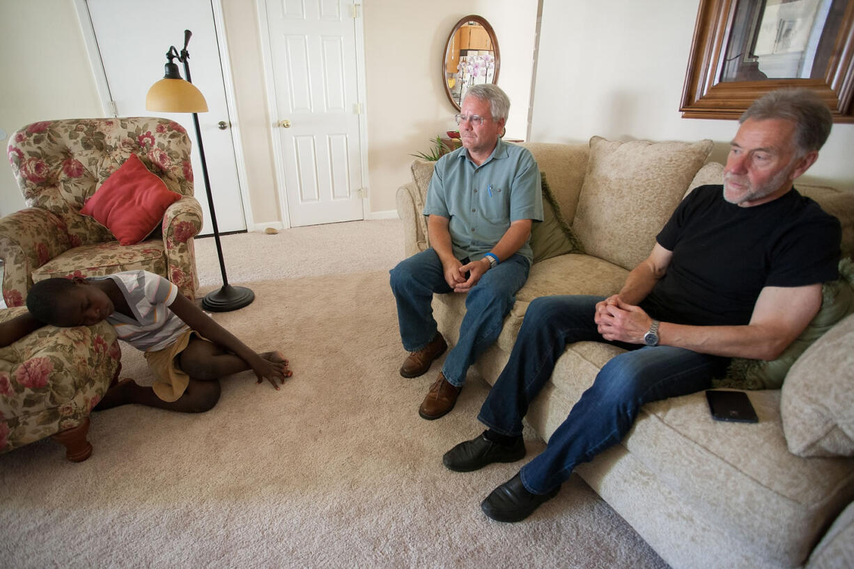 Marriam Biira, Ron Gladden and Mike Davis discuss the process of getting Marriam to the U.S. for medical treatment they hope will allow her to walk again.