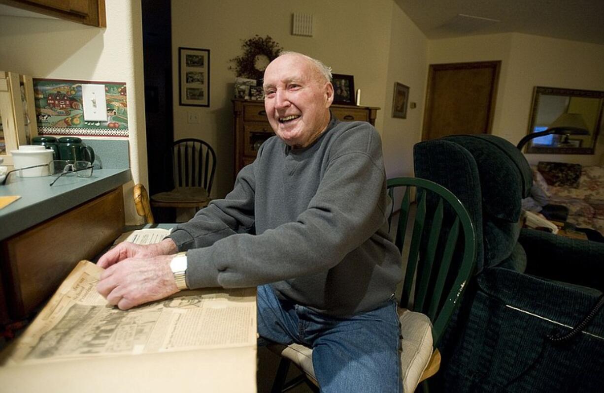 Jim Curtin was the student body president at Battle Ground High School in 1937 and helped organize a student boycott that got principal Ted Zeller reinstated to his position.