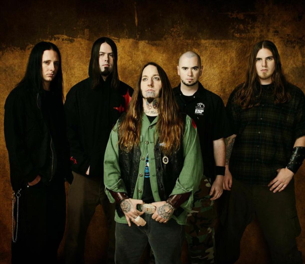 Roadrunner Records
DevilDriver strives to build technically exciting twists in its music with intriguing instrumental parts that highlight each band member's talents. The group's members are, from left, Mike Spreitzer, John Boecklin, Dez Fafara, Jeff Kendrick and Jon Miller.