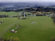 The Cowlitz Tribe plans to build a casino on this site near La Center, west of Interstate 5.