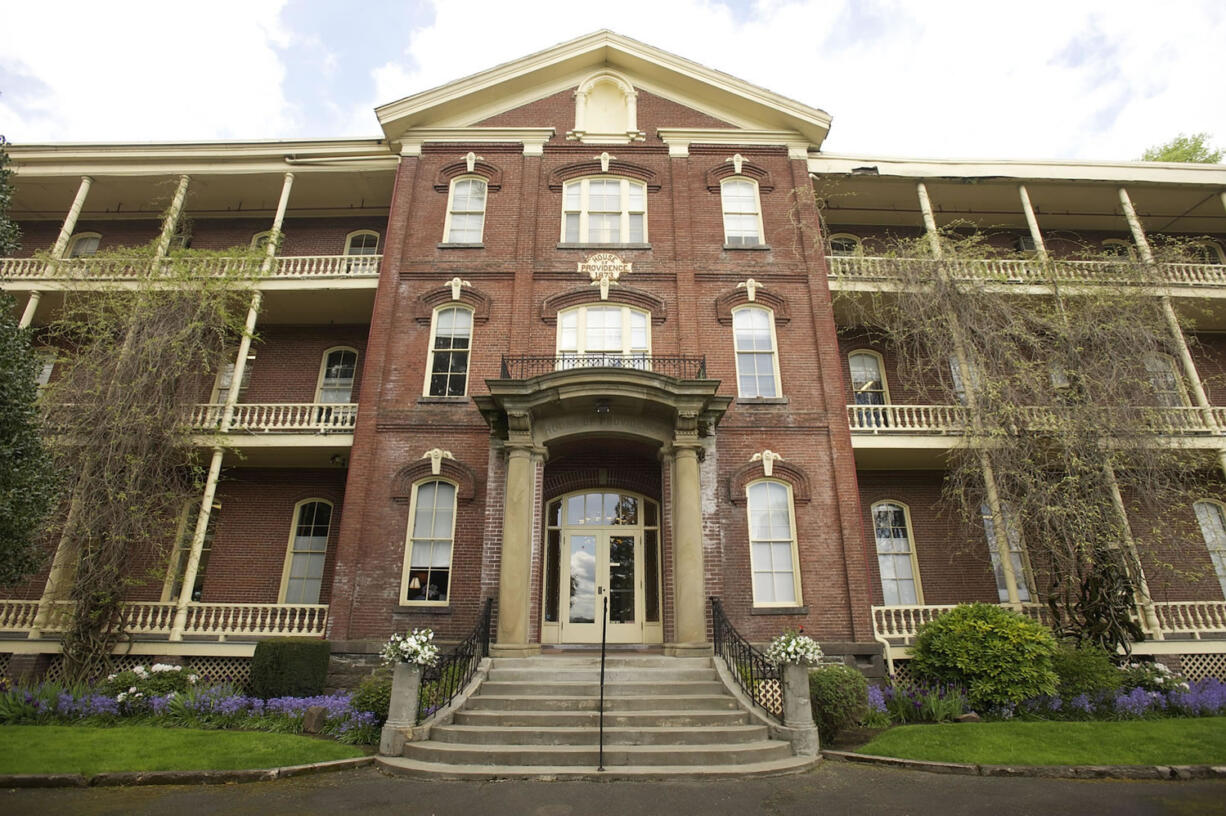 The entrance to the Academy is seen in 2012. The Fort Vancouver National Trust has completed its purchase of the historic Vancouver facility.