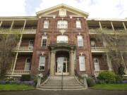 The entrance to the Academy is seen in 2012. The Fort Vancouver National Trust has completed its purchase of the historic Vancouver facility.