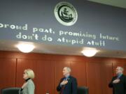 We snuck into the hallowed halls of the county building (not really) to try out an alternative slogan for its wall.