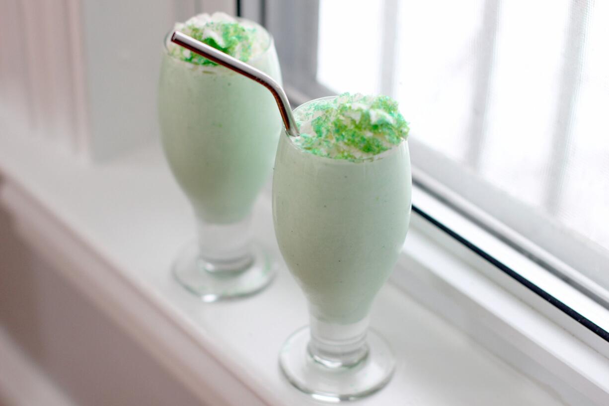 A fast food-style creamy Vanilla Mint Shake