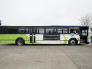 A C-Tran bus waits for passengers at the Vancouver Mall Transit Center. The C-Tran Board of Directors will consider another in a series of fare increases during its monthly meeting on Tuesday. Board members will also hear testimony during a public hearing on the subject. If approved, the changes would take effect Sept.