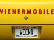 The 26-foot-long Wienermobile will make a stop from 11 a.m. to 1 p.m. Tuesday at The Hampton at Salmon Creek Memory Care Community, 2305 N.E.