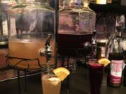 Courtesy of Mar Meyerhoefer
Emanar Cellars offers a Sangria Blanca (white) and Sangria Tinta (red) featuring their liqueur wine-- S'Naranja Pedro Xim?nez.