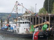 The Coast Guard Cutter Bluebell, part of the 2015 Portland Rose Festival Fleet, is photographed April 3 at its 70th anniversary in Portland.