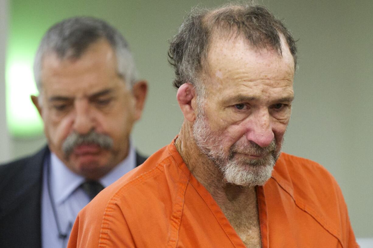 Jack Raymond Yancey, 58, a convicted sex offender with decades of criminal history in Clark County, appears in Superior Court on Sept. 26, 2014, on suspicion of stabbing a Vancouver man to death.