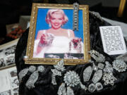 A production picture of Marilyn Monroe from the 1953 film, &quot;Gentleman Prefer Blondes,&quot; where she sang, &quot;Diamonds are a Girl's Best Friend,&quot; on display at the Hollywood Museum exhibit, &quot;Marilyn, The Exhibit,&quot; in Hollywood, Calif.