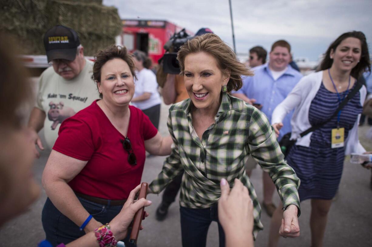 Republican presidential hopeful Carly Fiorina announced an agenda that includes reducing government regulations on small business to aid female entrepreneurs as well as over-the-counter birth control.