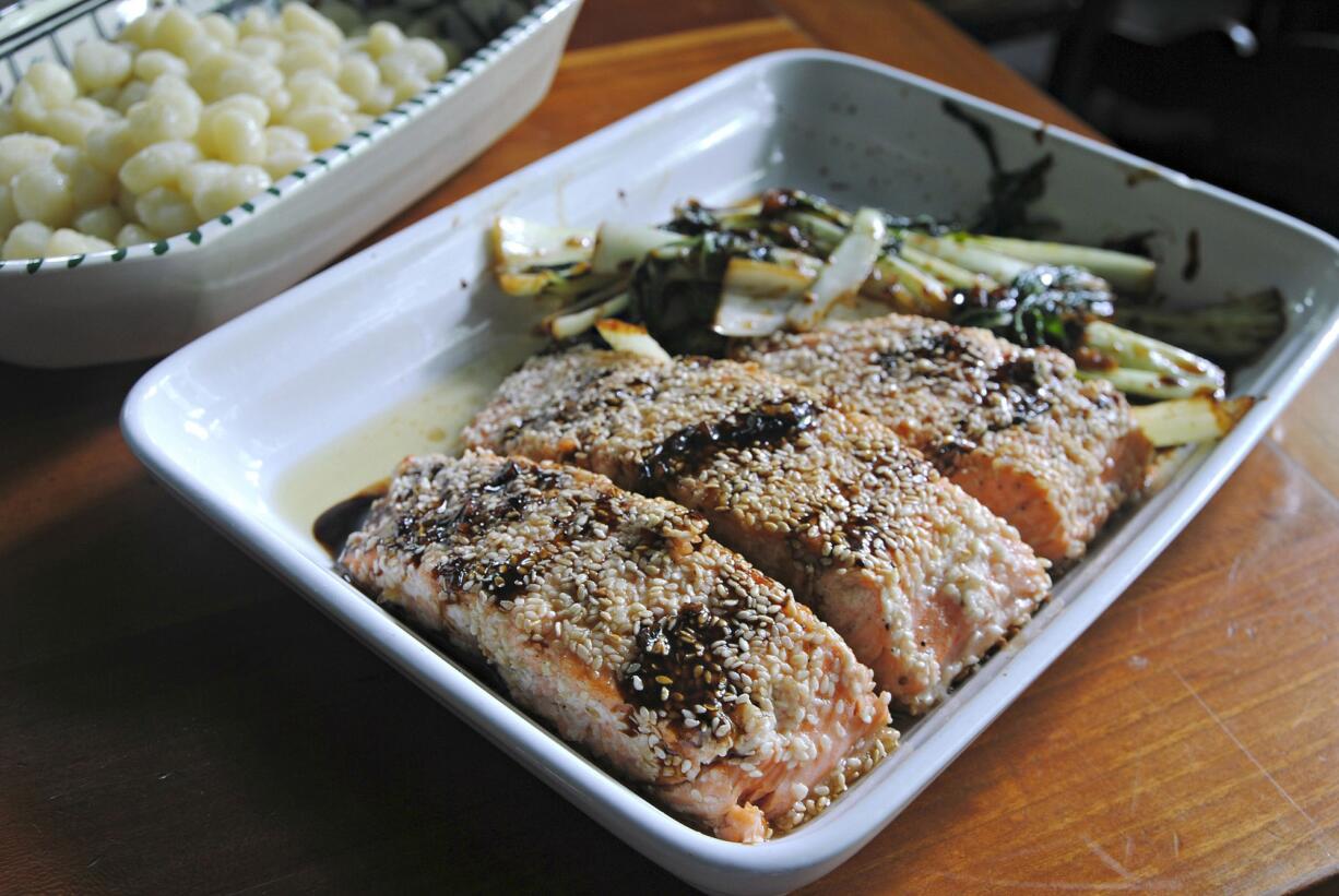 Sesame Crusted Salmon.