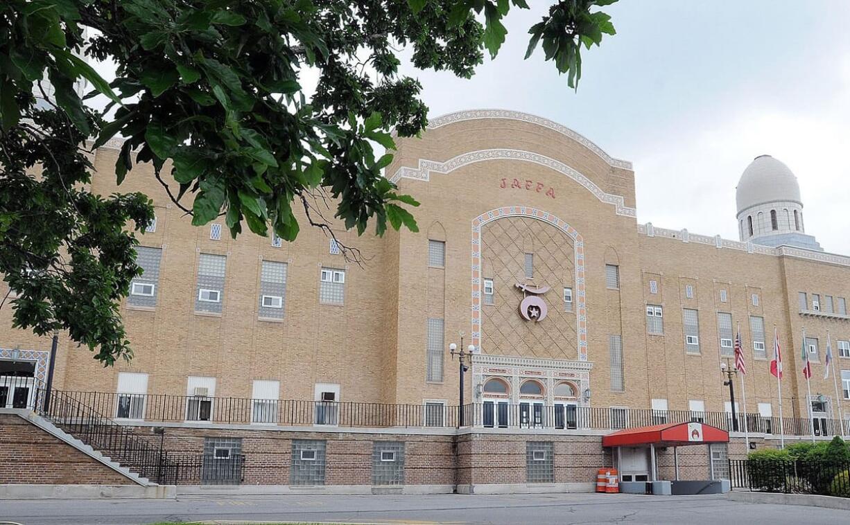 Altoonau2019s venerable Jaffa Shrine auditorium, seen June 20 is almost the same as it was when the Billy Graham Crusade came to town in June 1949.