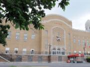 Altoonau2019s venerable Jaffa Shrine auditorium, seen June 20 is almost the same as it was when the Billy Graham Crusade came to town in June 1949.