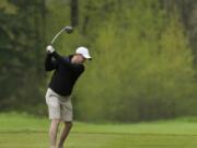 Sherman Harris plays a round of golf at Green Mountain Golf Course in Camas in 2013.