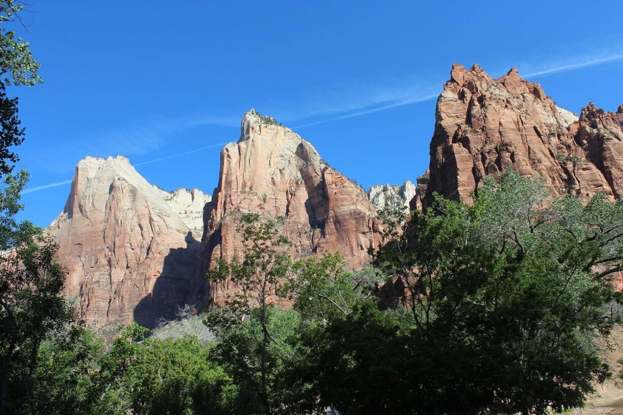 Court of the Patriarchs at Zion National Park, Utah.