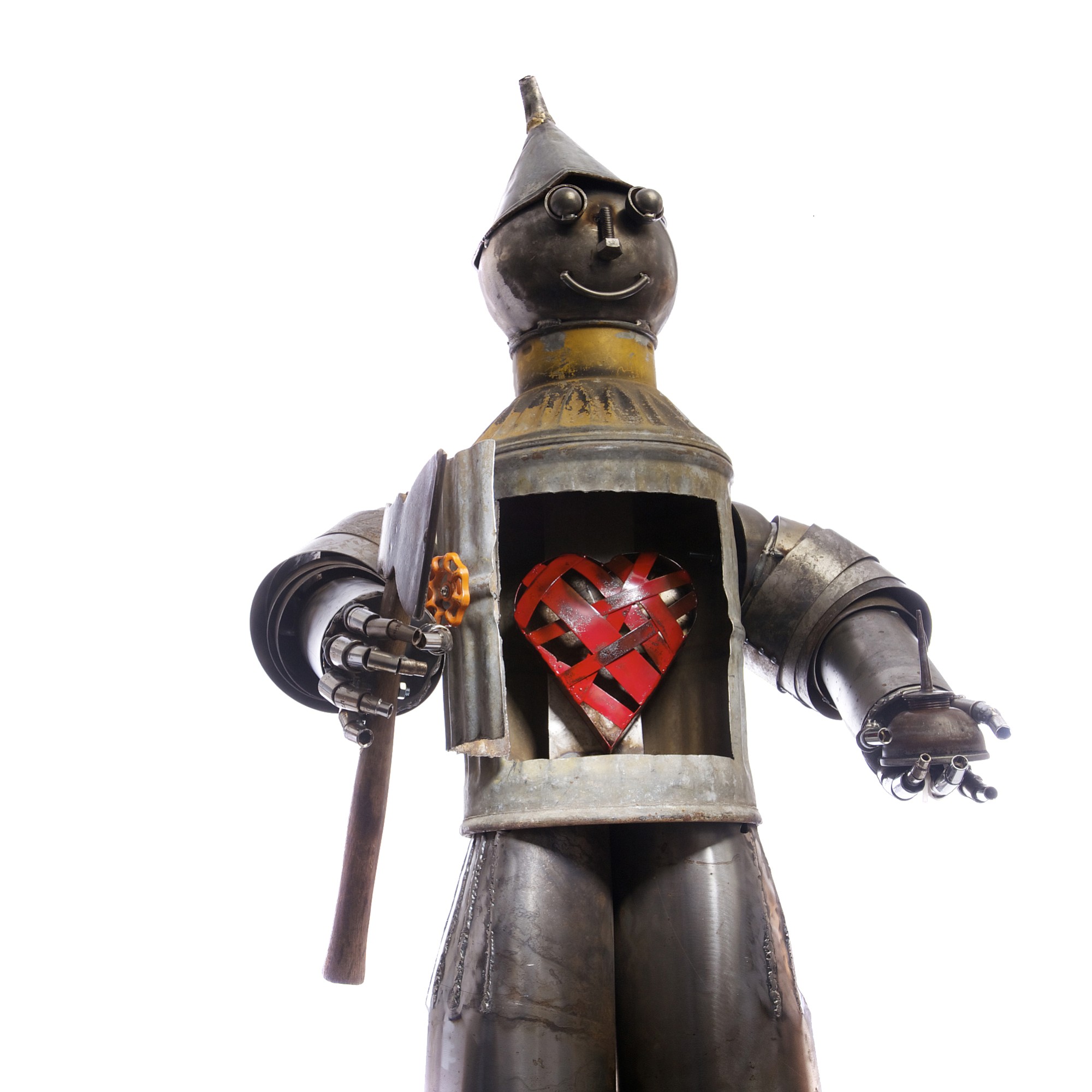 Columbian files
For the &quot;tinth&quot; anniversary of Clark County's Recycled Arts Festival, a Tin Man was created by metal artist Joe Clifton. It housed a temporary heart until a new one could be chosen at the Recycled Arts Festival.