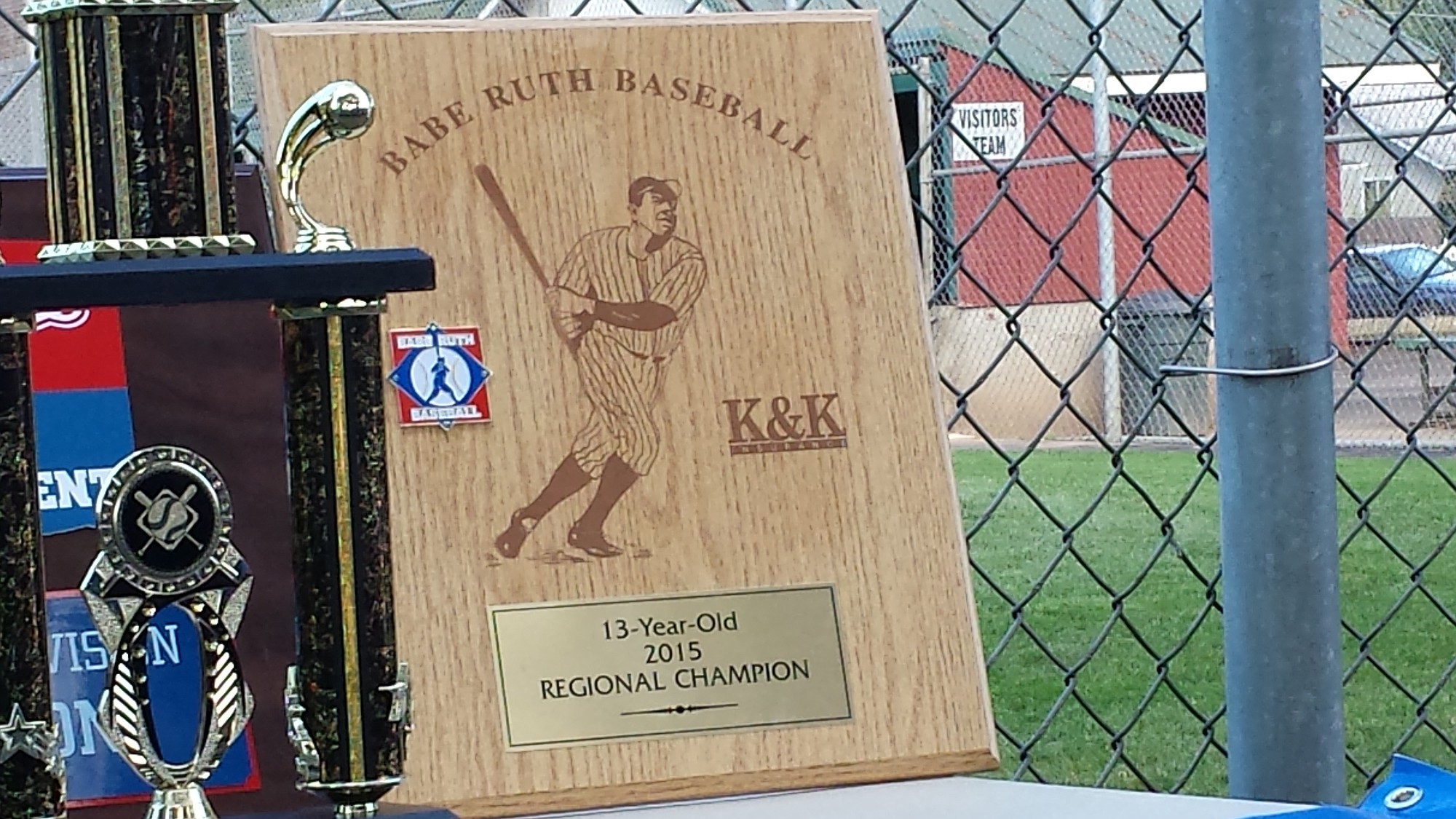 The awards presented to the Camas-Washougal 13-year-old Babe Ruth all-stars after winning the 2015 Pacific Northwest regional tournament.