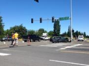 The Washington State Patrol seeks witnesses to a collision involving a patrol car and a Volkswagen Passat that happened around 11:30 a.m. Monday, June 30.