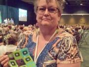 Washougal School District employee Trish Happs was recently honored for her leadership at a statewide convention.