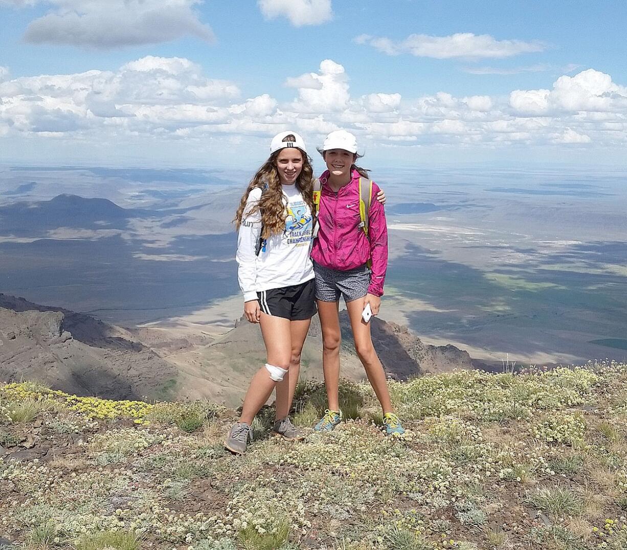 Washougal cross country runners Hannah Swigert and Morgan Stinchfield enjoyed their first trip to the Steens Mountain High Altitude Running Camp July 12 to 18.