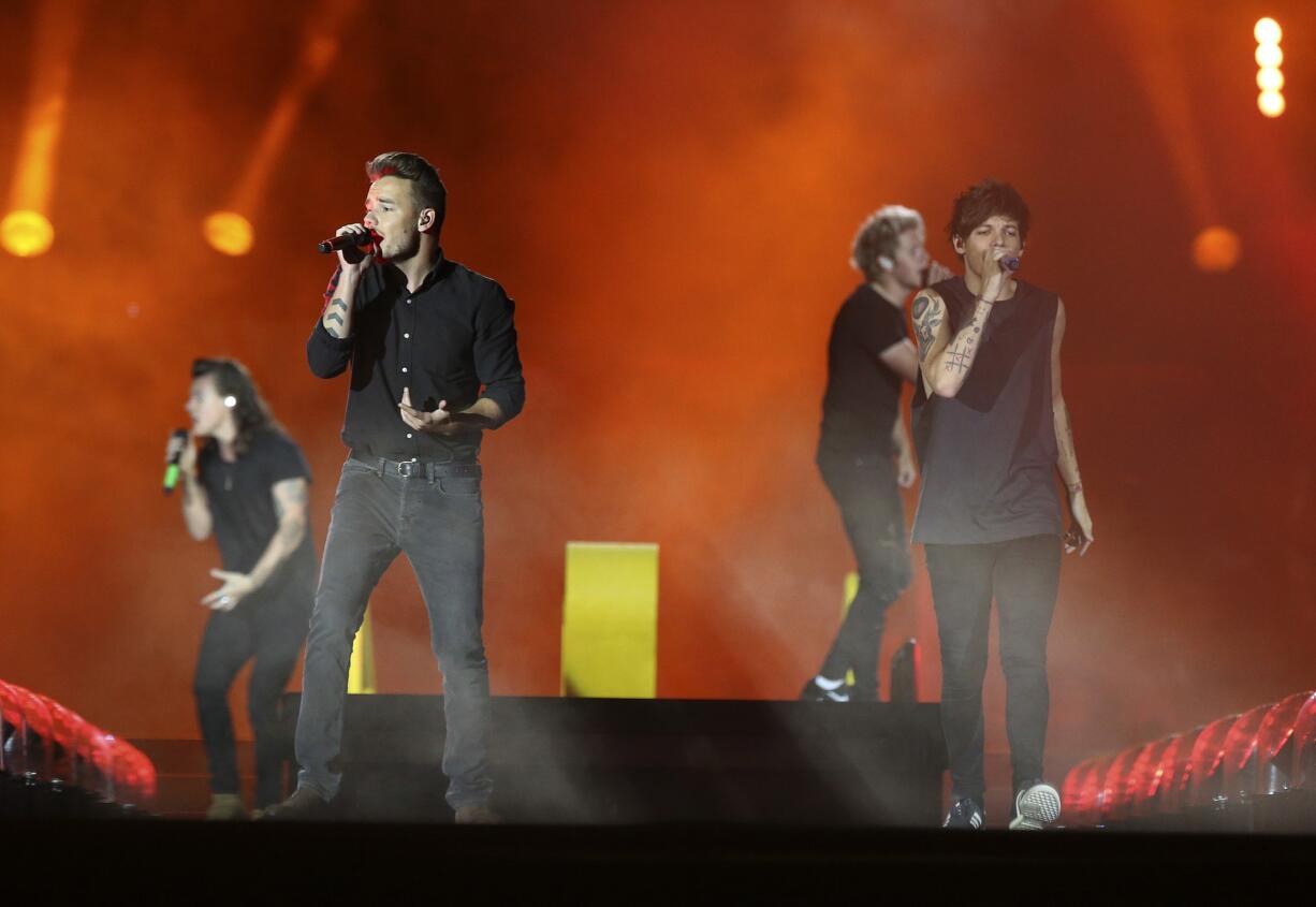 One Direction performs at Soldier Field in Chicago on Sunday.