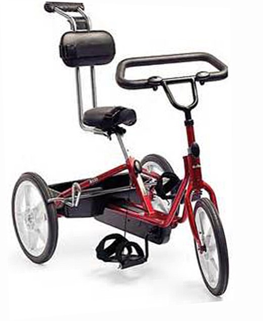 A red Rifton adaptive tricyle, resembling the one shown here, was stolen from a 10-year-old boy with special needs last week, according to police.