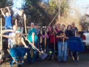 Battle Ground: A group of 15 students spent two hours after school recently volunteering in Kiwanis Park.