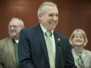 County councilors Tom Mielke, left, David Madore and Jeanne Stewart.