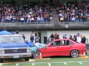 Students at Battle Ground High School got a graphic portrayal of the dangers of driving under the influence.