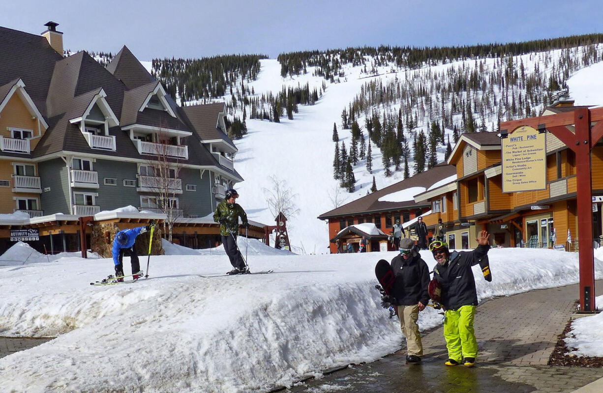 The (small) heart of Schweitzer's ski village.