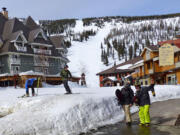 The (small) heart of Schweitzer's ski village.