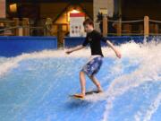 Silver Mountain's indoor water park lets visitors go from snowboard to surfboard in a matter of minutes.