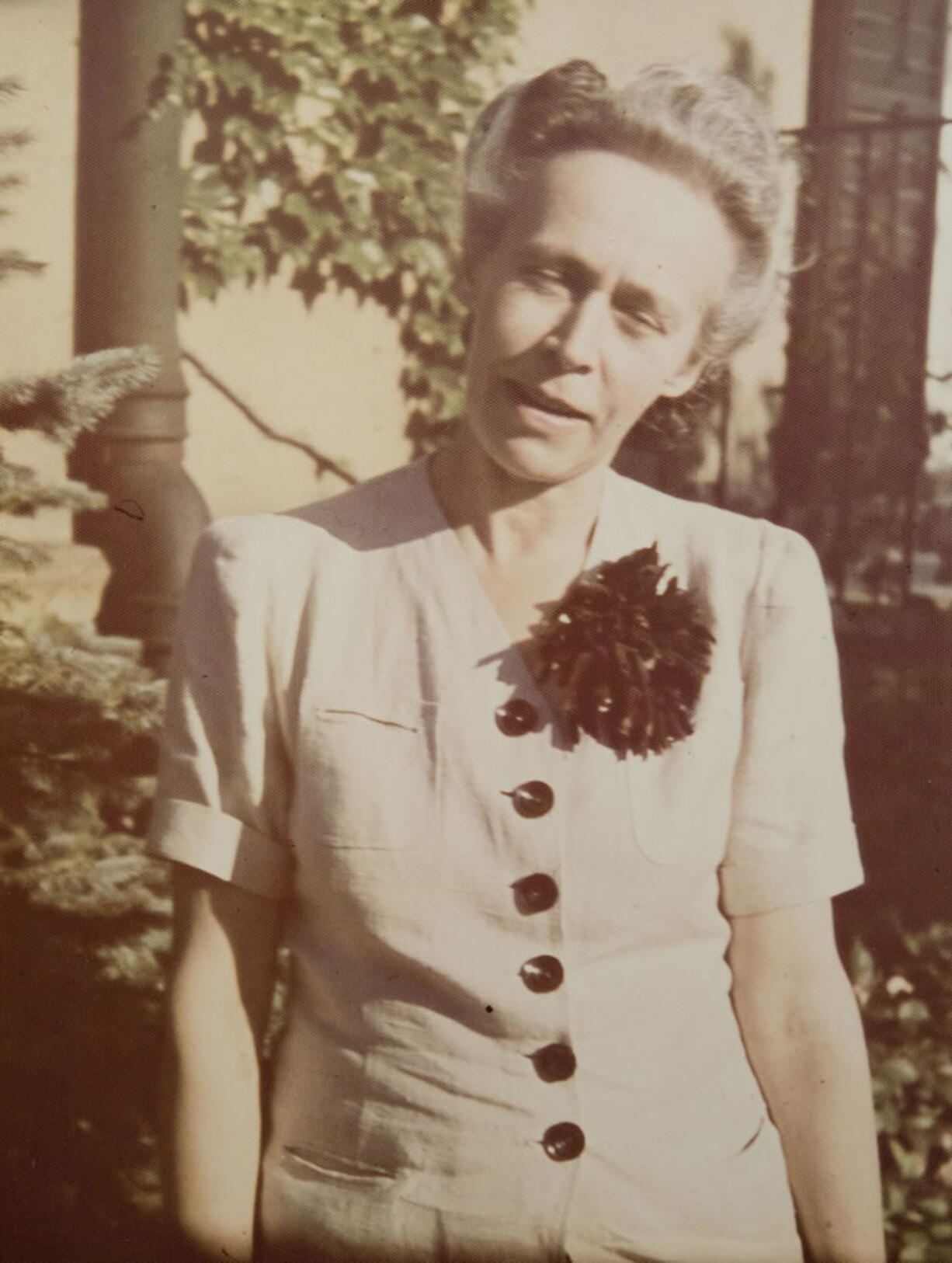 Madi family photo
Maria Madi kept a handwritten diary during the Holocaust while hiding a Jewish woman and the woman's nephew in her home.  At left, pages from the diary, one with a picture of Madi's dog, Joe.