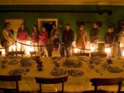 Park Ranger Doug Halsey leads a lantern tour of Fort Vancouver.