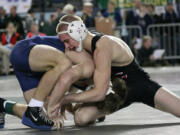 Bryant Elliott of Camas at the 2014 state wrestling tournament