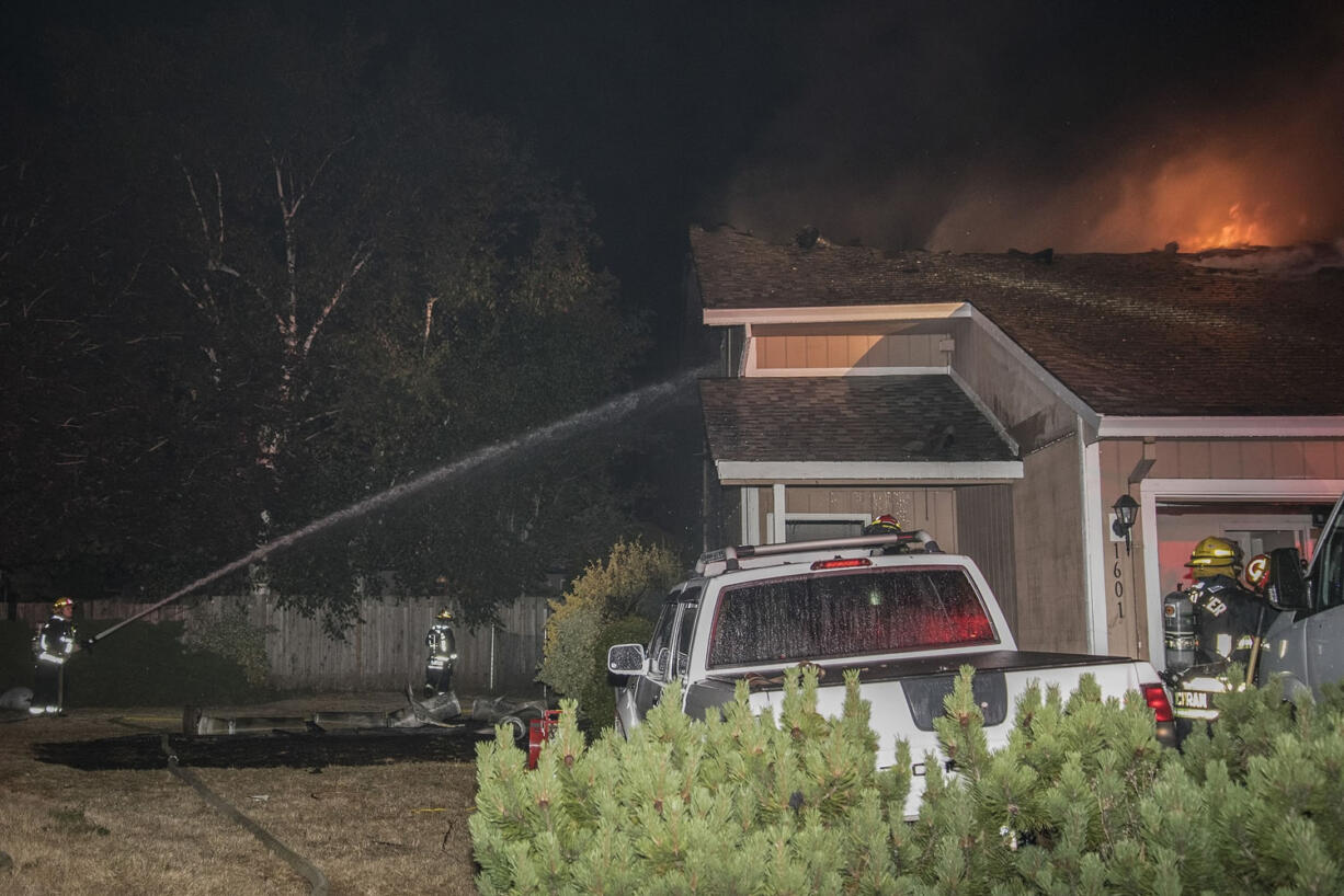 Firefighters responded to a duplex fire early Sunday morning in the 1600 block of Southeast 146th Court in east Vancouver.