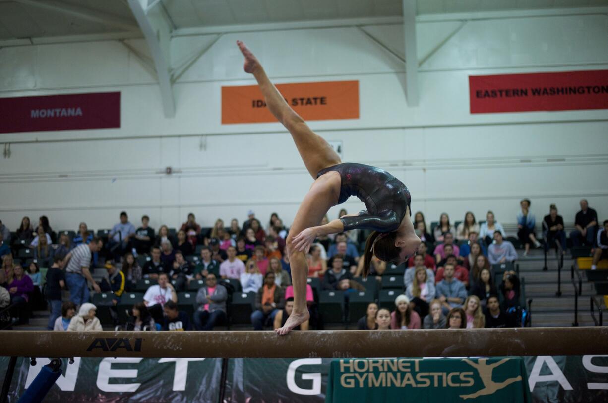 Kalliah McCartney, Sacramento State University gymnastics.