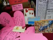 Vancouver Heights: Vintage Books celebrated its 40th anniversary on Valentine's Day, and longtime customers stopped by to write notes to the store and owner Becky Milner on heart-shaped cards.