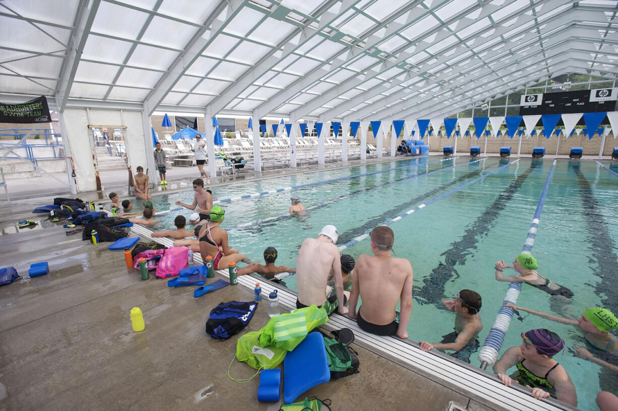 The LaCamas Headhunters swim team practices at LaCamas Swim and Sport.