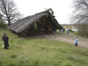 The Cathlapotle Plankhouse celebrated its 10th anniversary Sunday at the Ridgefield National Wildlife Refuge.