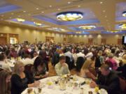 A crowd of more than 700 attends the Clark County's Mayor's and Civic Leaders 12th Annual Prayer Breakfast at the Hilton Vancouver Washington last year.