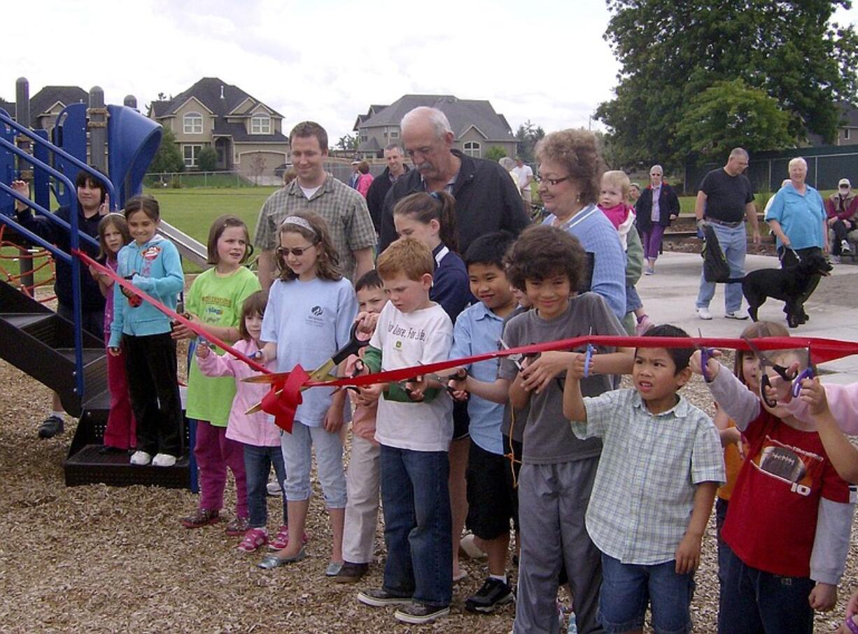 West Hazel Dell: Approximately 100 people attended the June 19 dedication of Jack Z. Fazio Neighborhood Park, 9600 N.W.