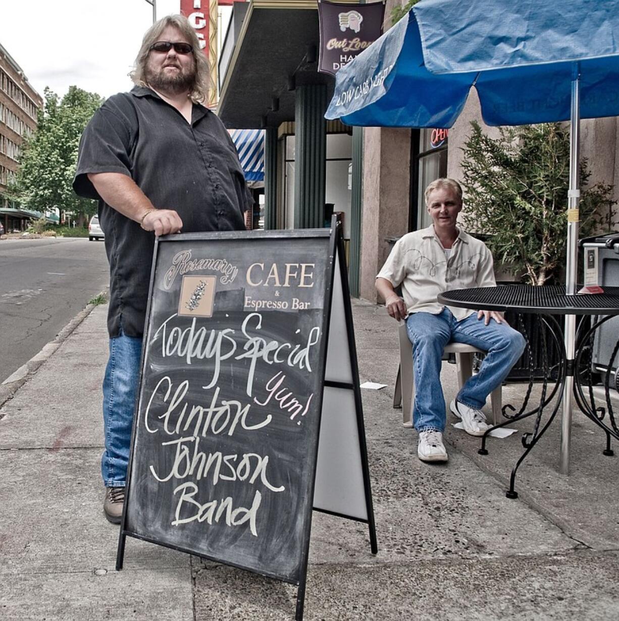 The Clinton Johnson Band is made up of Danny Clinton, left, and Vince Johnson.