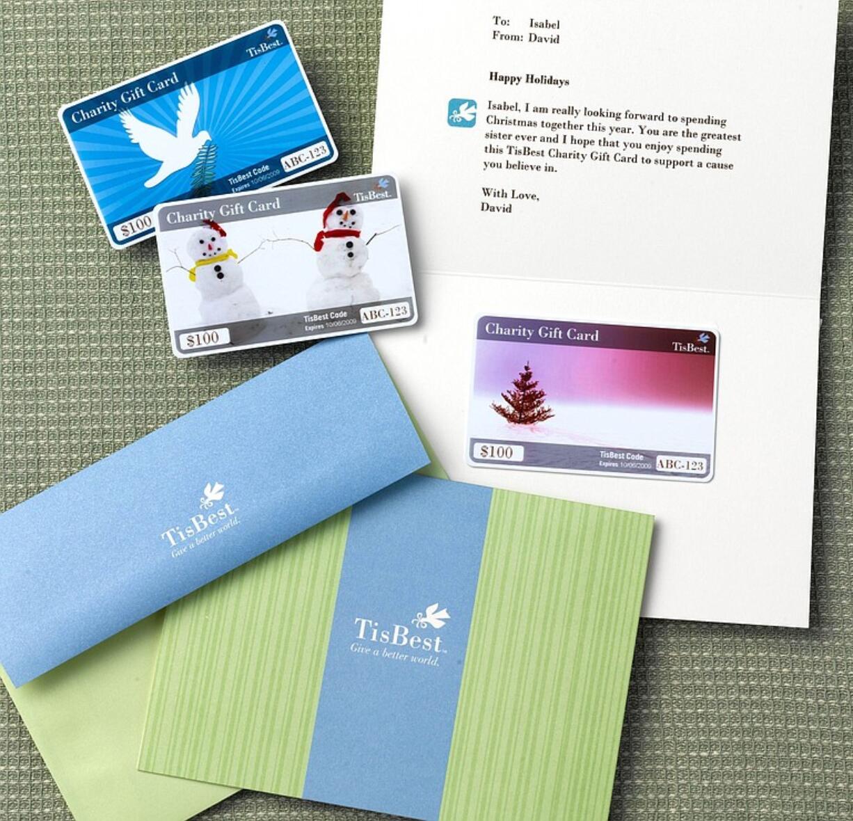 TisBest, a Seattle-based charity gift card company, picked four local charities this year.