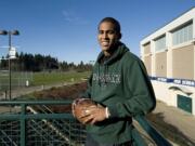 Skyview football player, Ellis Henderson, shown, Tuesday, February 1, 2011, is expected to sign with the University of Hawaii.