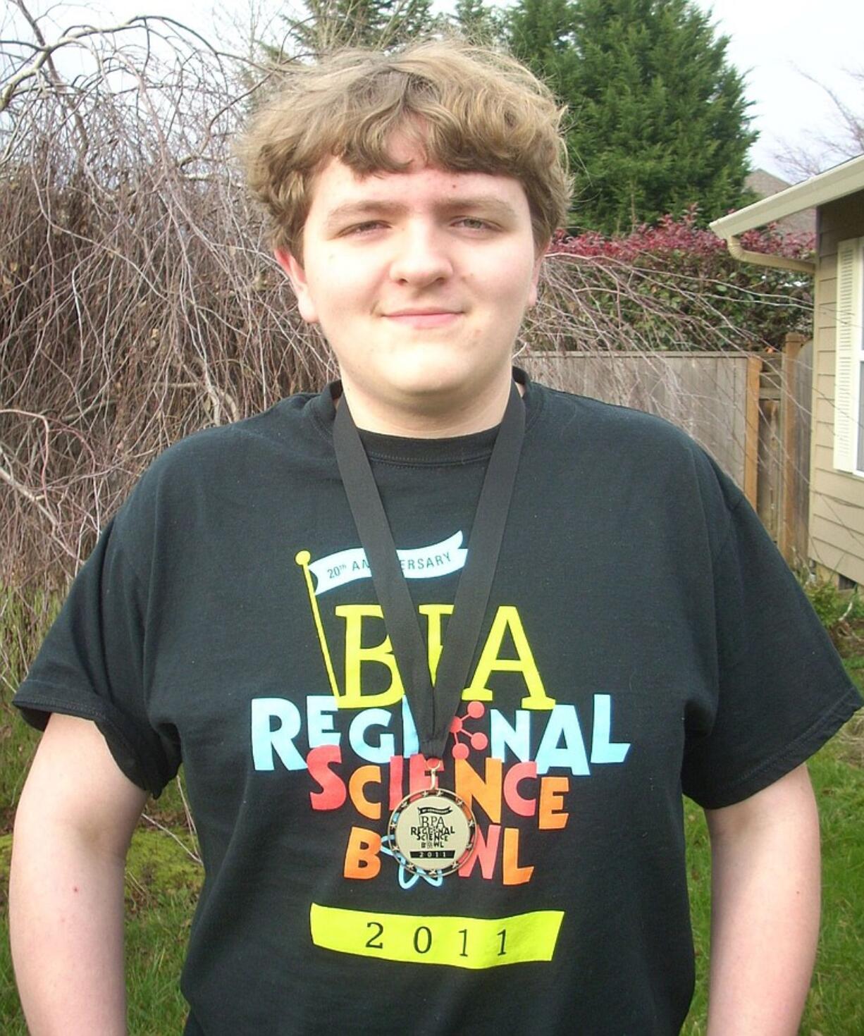 Kirben Smoody of Salmon Creek won the top All-Star award at the BPA High School Science Bowl.