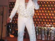 Elvis, aka Mark Schrade, sings at the Eagles Lodge.