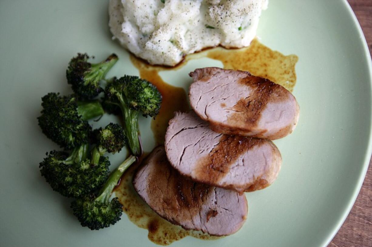 Pork tenderloin is a lean meat that requires more energy to chew and digest, an article titled &quot;Eat your way thin&quot; in the March issue of Prevention magazine said.